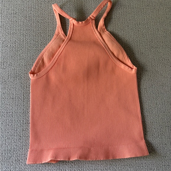 Free People Happiness Runs Long Crop Tank in Peach Punch XS/S - Picture 7 of 7